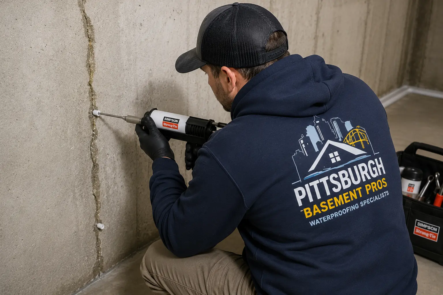 foundation crack repair Pittsburgh PA